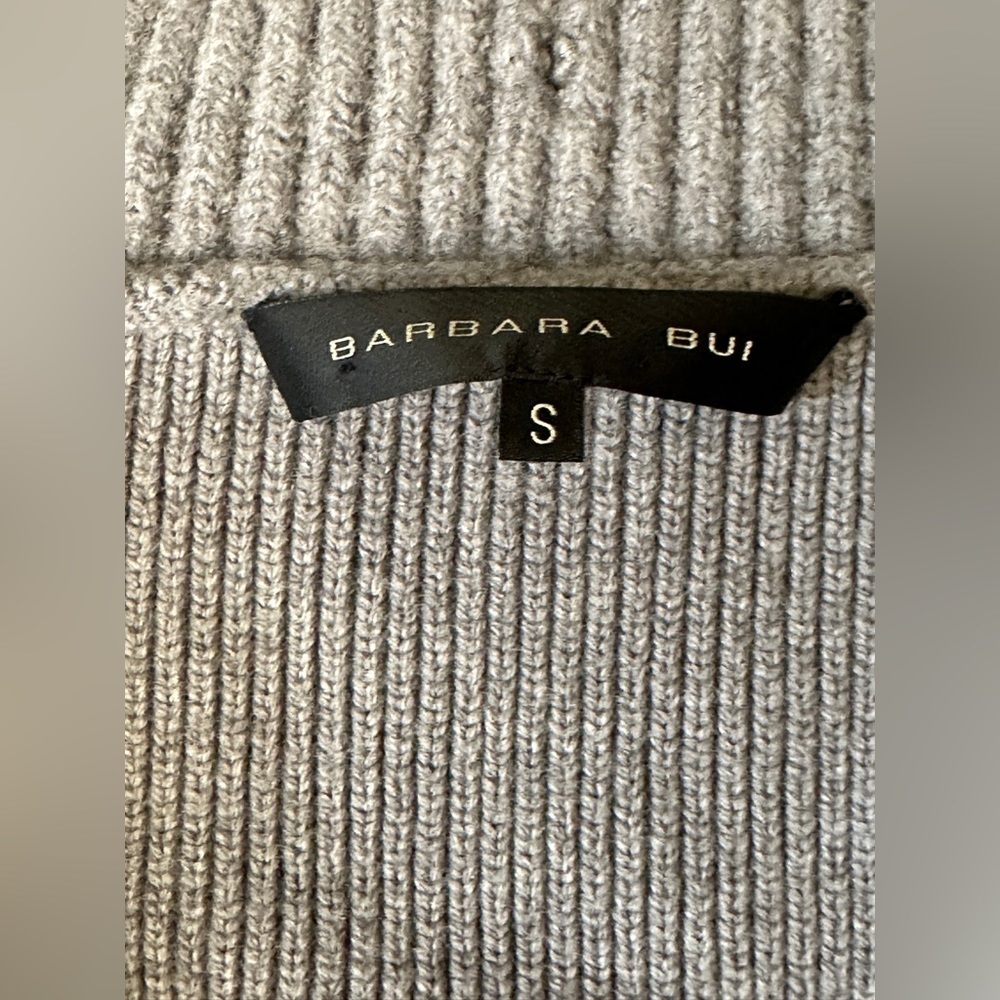 👚Barbara Bui Tricot Zippers Knit Cardigan/sweater Belts Grey 100% Wool si… - Picture 9 of 16